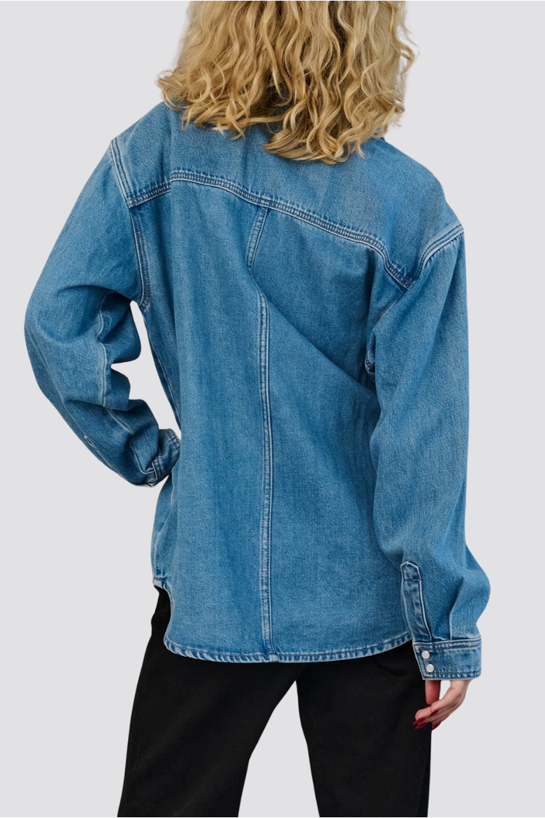 Usher Denim Shirt, Alternate, color, Main St.