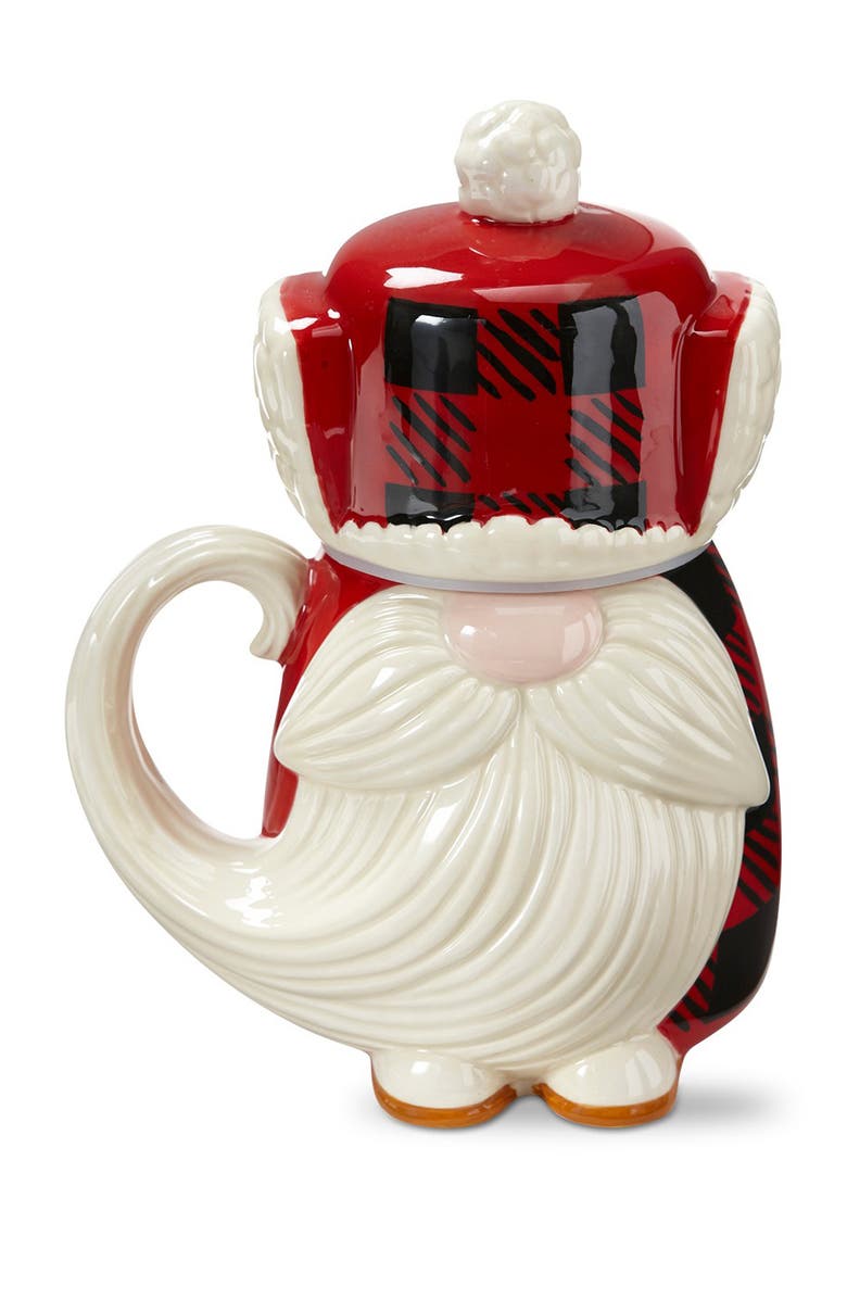 tag Lars Gnome Lidded Mug Ceramic Drinkware for Christmas, Main, color, Multicolored