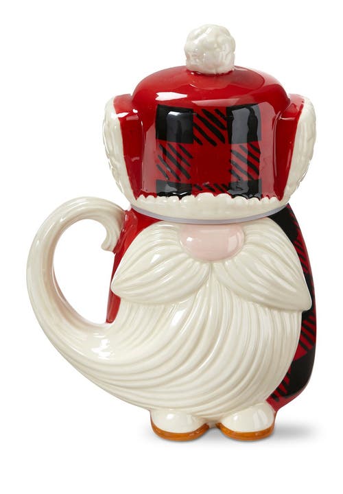 Tag Lars Gnome Lidded Mug Ceramic Drinkware For Christmas In White