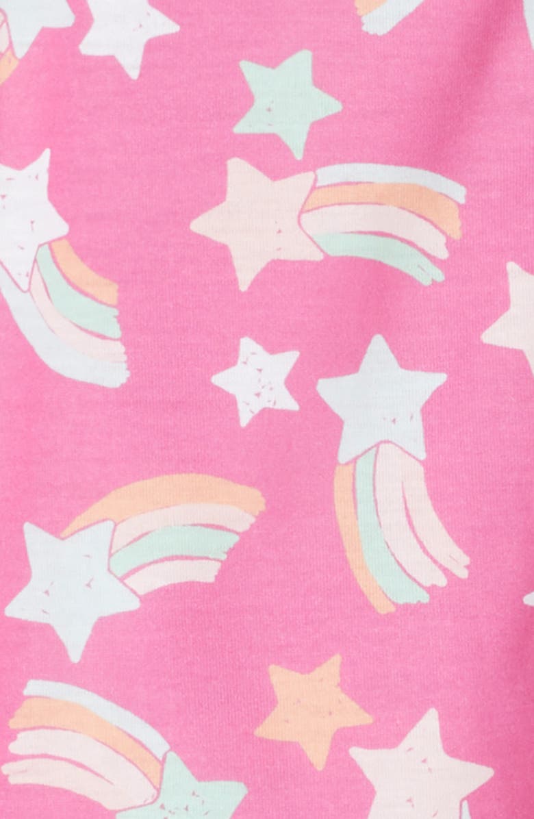 Nordstrom Kids' Print Two-Piece Short Pajamas, Alternate, color, Pink Starry Shine