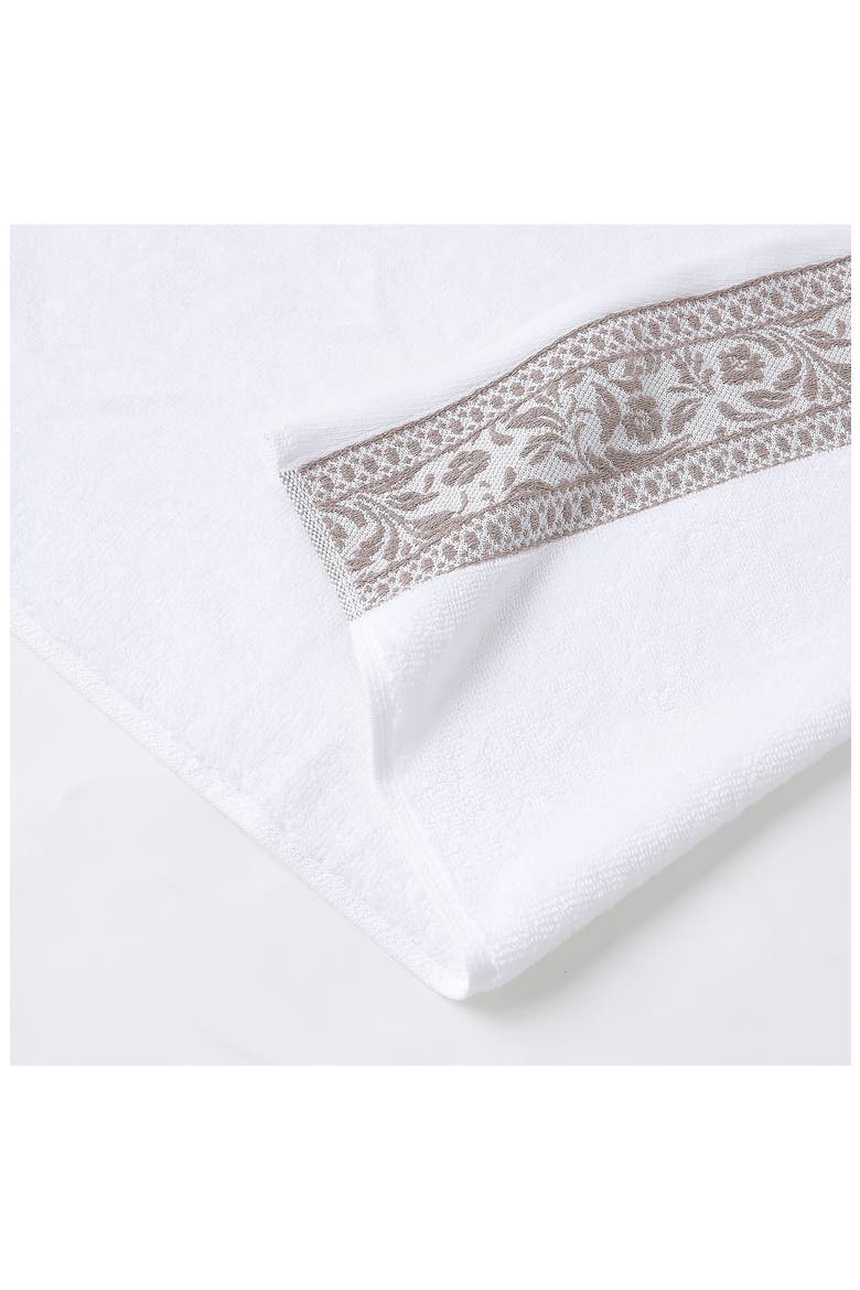 Jacquard 6-Piece Towel Set, Alternate, color, TAUPE