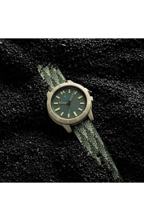 Mvmt Watches Minimal Sport Ocean Plastic Strap Watch, 38mm In Atlantic Green