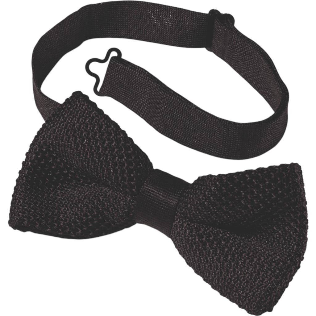 Charles Tyrwhitt Classic Knitted Ready-Tied Bow Tie in Black  product