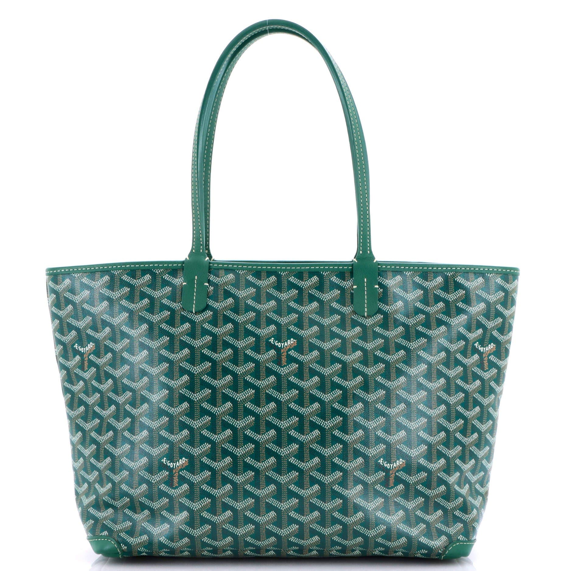 Pre-Owned Goyard Artois Tote Coated Canvas PM, Main, color, Green