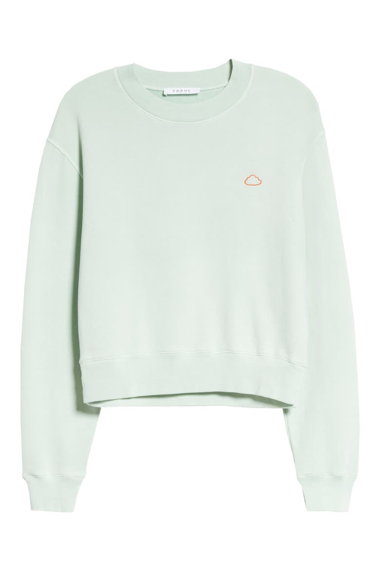 Easy Organic Cotton Sweatshirt, Alternate, color, FADED ALOE