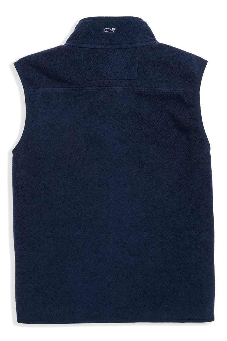 Kids' Harbor Fleece Zip-Up Vest, Alternate, color, NAUTICAL NAVY