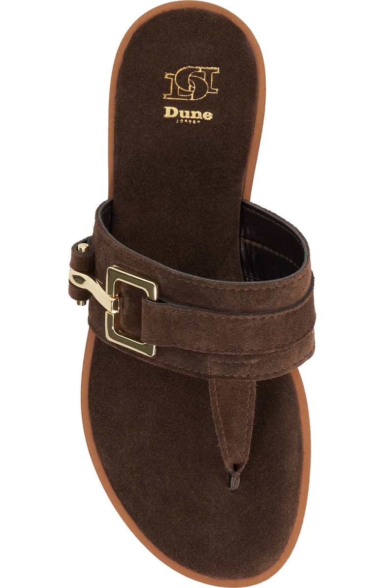 Dune London Lotica Sandal, Alternate, color, Brown Suede