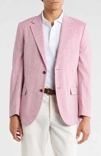 Nautica Brielle Herringbone Cotton & Linen Blend Sport Coat
