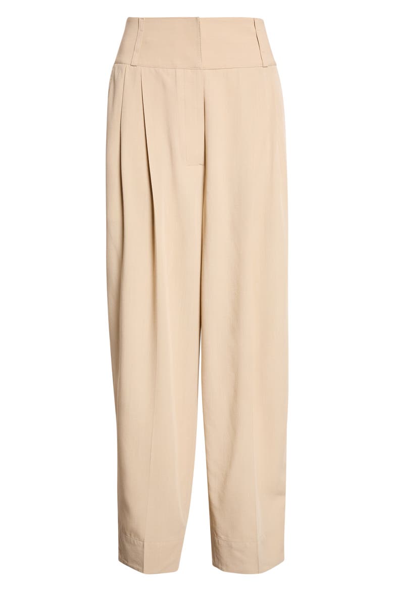 Draped Balloon Trousers, Alternate, color, OVERCAST BEIGE