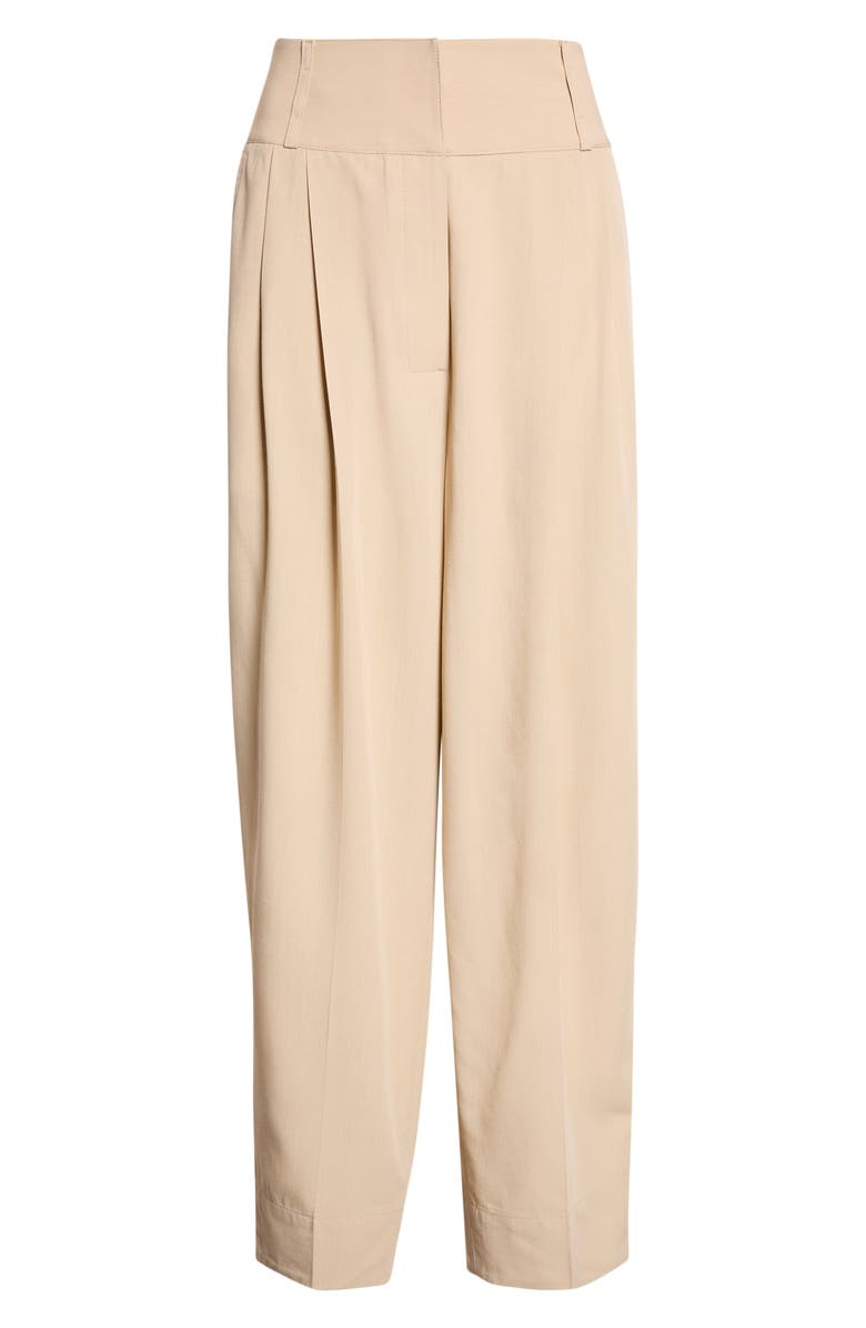 TOTEME Draped Balloon Trousers, Main, color, Overcast Beige