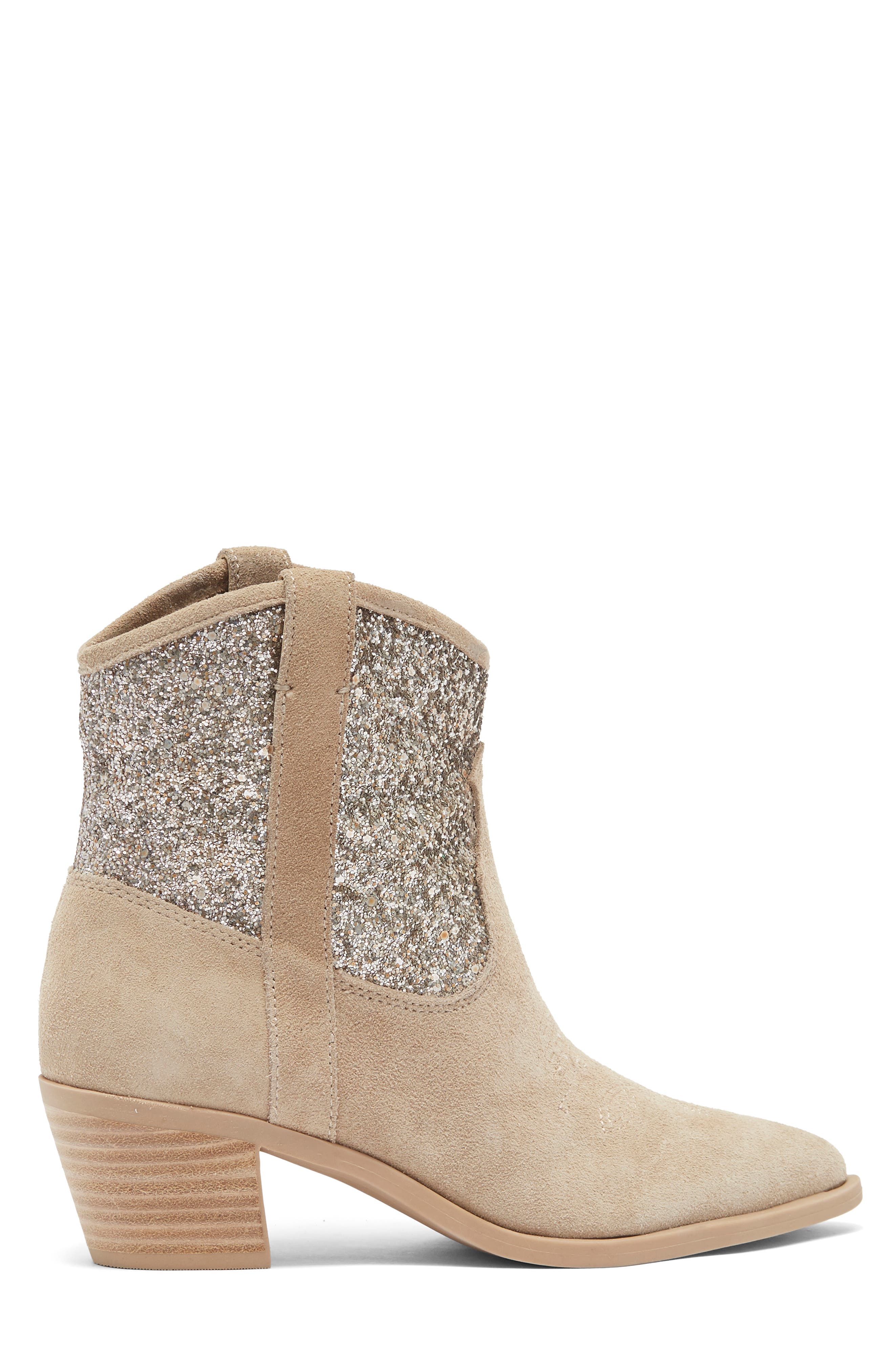 Dolce Vita Sonya Glitter Western Boot, Alternate, color, 