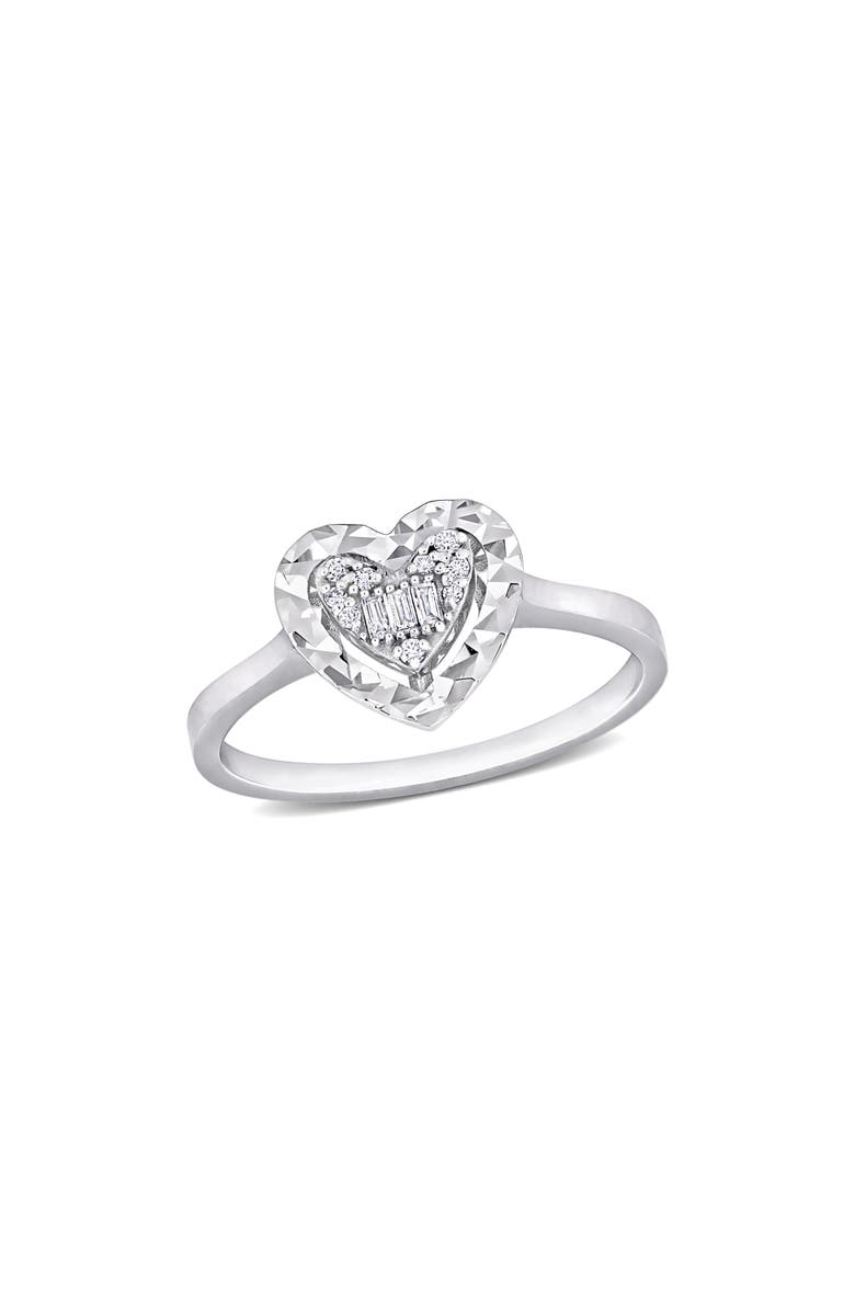 DELMAR Diamond Heart Shape Ring - 0.06ct., Main, color, 