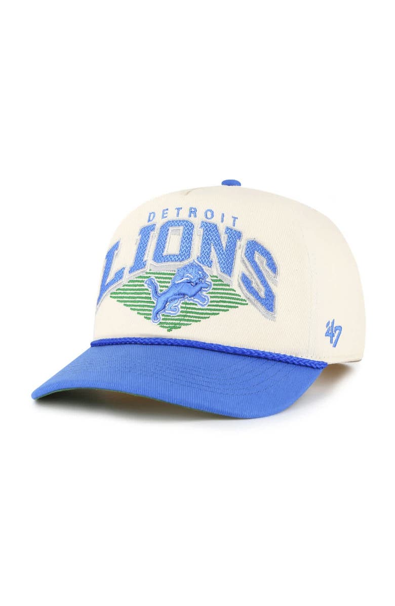'47 Men's '47 Cream Detroit Lions Pomona Rope Hitch Adjustable Hat, Main, color, Cream