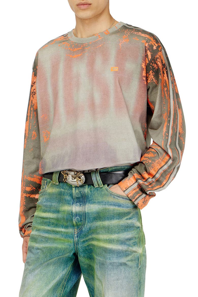 T-Filmy Long Sleeve Stretch Cotton T-Shirt, Main, color, ORANGE