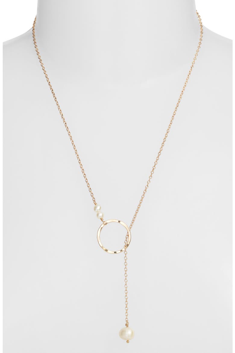 Gwyneth Cultured Pearl Necklace, Alternate, color, 14K GOLD FILLED