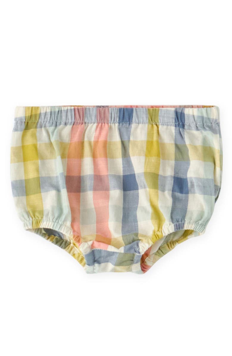 Pehr Check Organic Cotton Bloomers, Main, color, Picnic