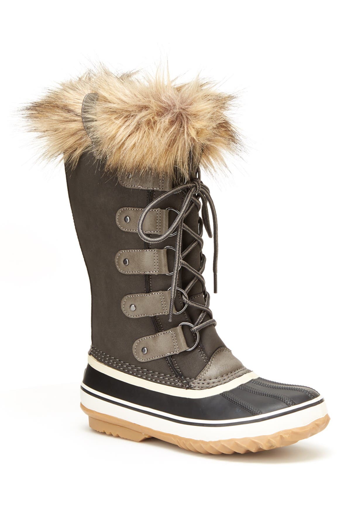 JBU Ella Waterproof Faux Fur Trim Boot, Alternate, color, 