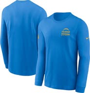 Nike Men's Nike Powder Blue Los Angeles Chargers Sideline Performance Long Sleeve T-Shirt