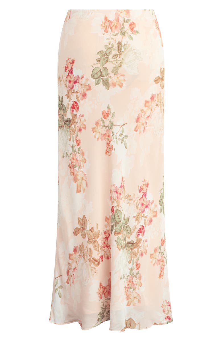 Favorite Daughter The Favorite Floral Maxi Skirt, Alternate, color, Light Peach Rose G