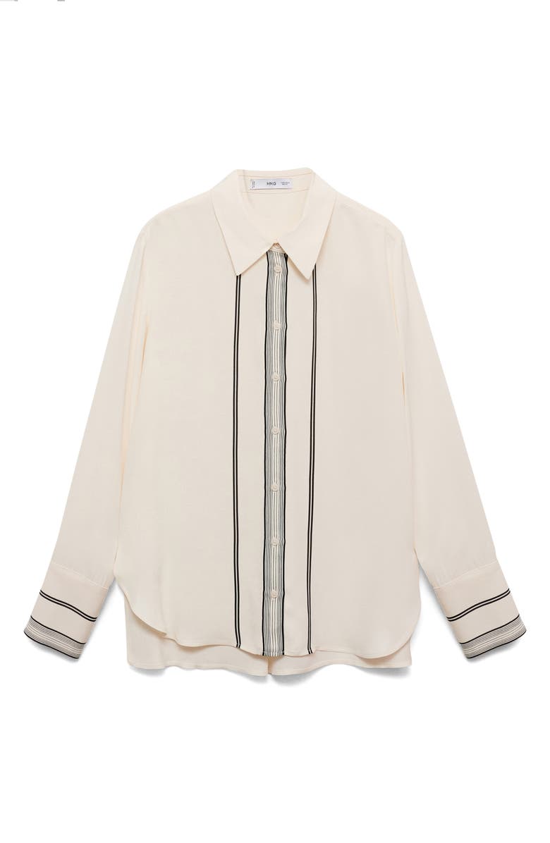 MANGO Stripe Button-Up Shirt, Alternate, color, 
