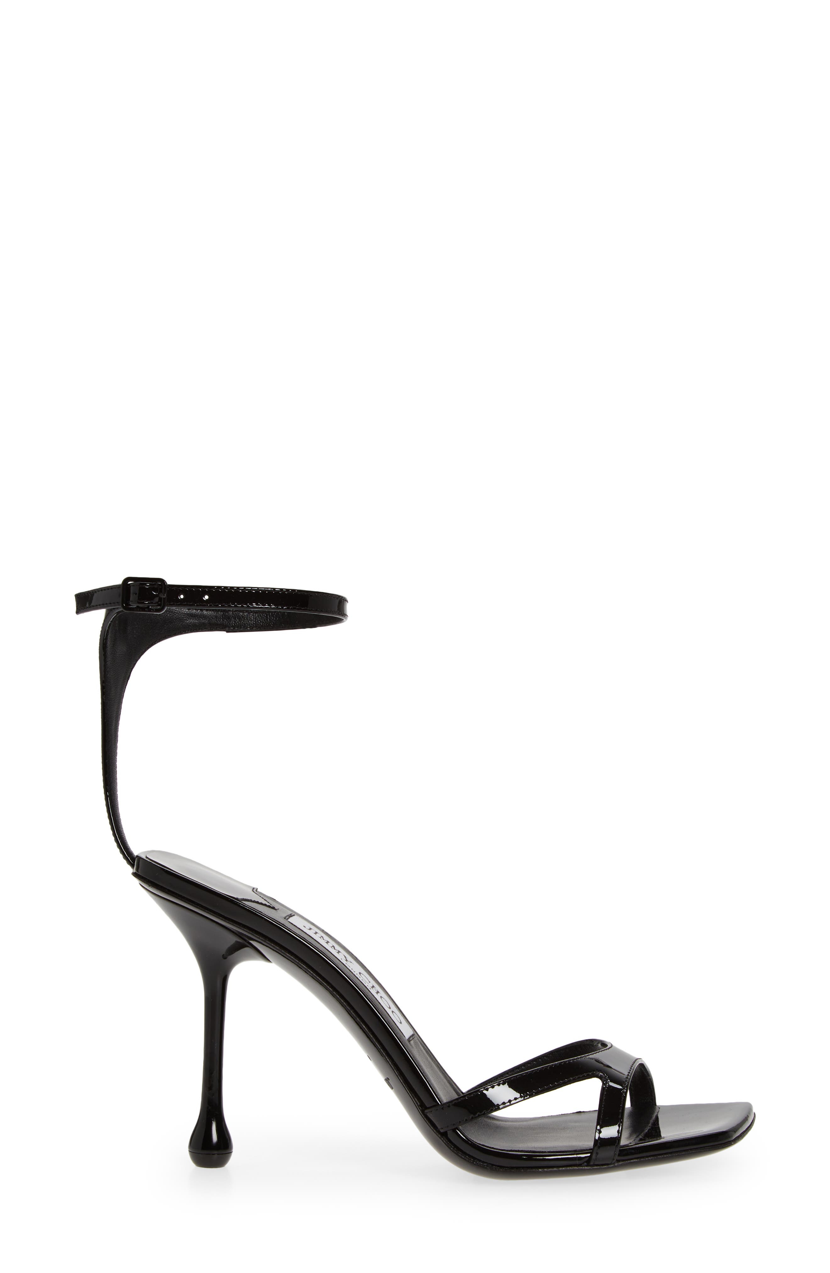 Ixia Ankle Strap Sandal, Alternate, color, BLACK