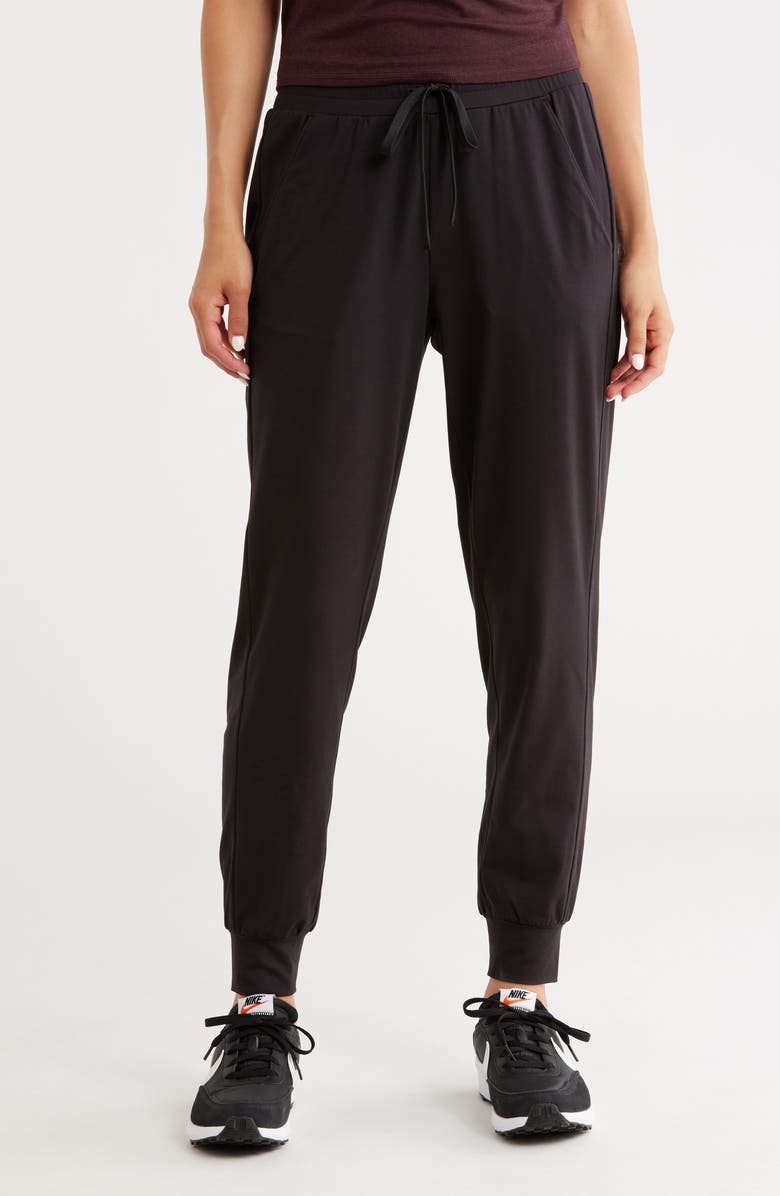Z by Zella Aura Essential Joggers, Main, color, Black