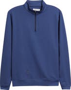 Peter Millar Perth Sugar Stripe Quarter Zip Performance Pullover