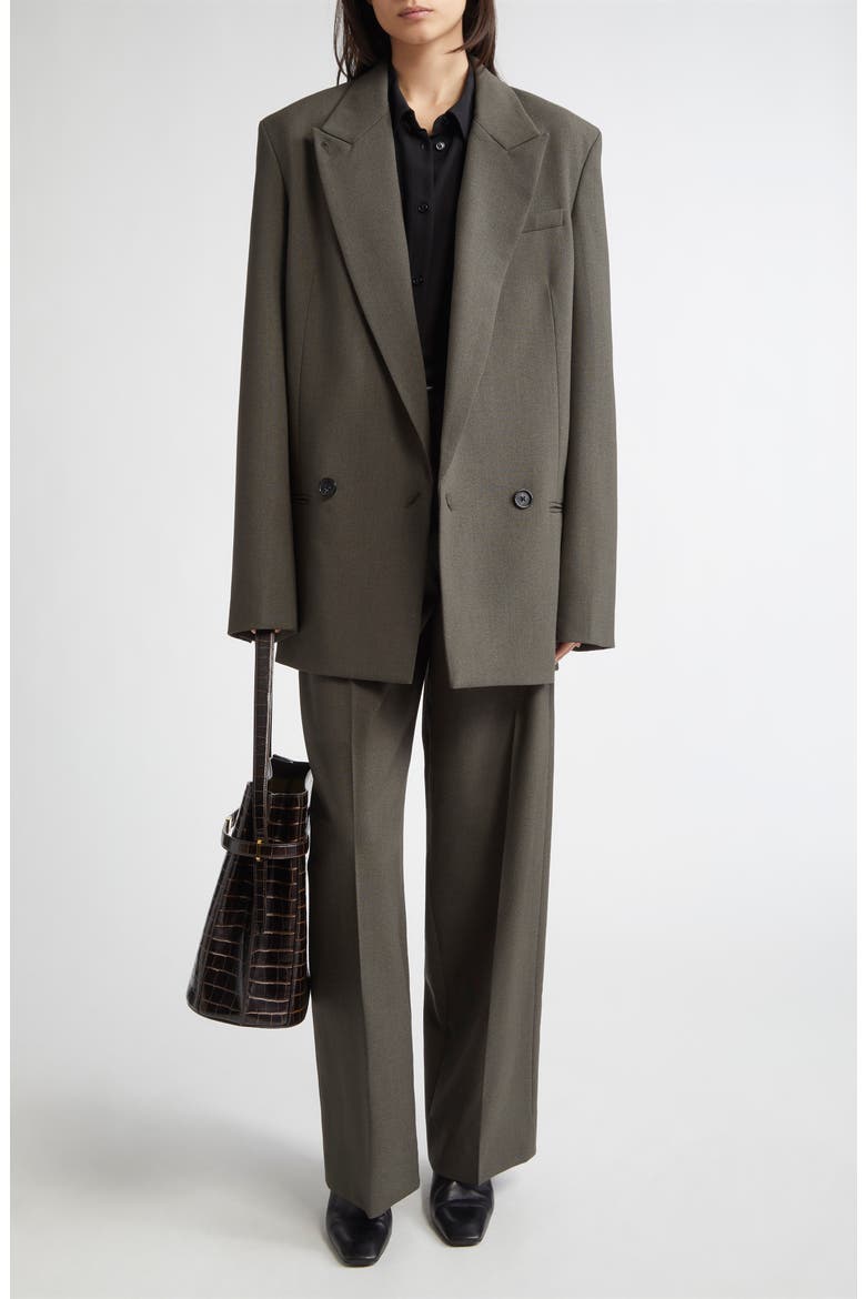 Shield Wool Blend Blazer, Alternate, color, FOREST