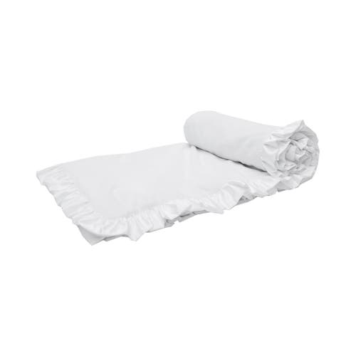Elisabeth York Ishana Ivory Throw Blanket In White