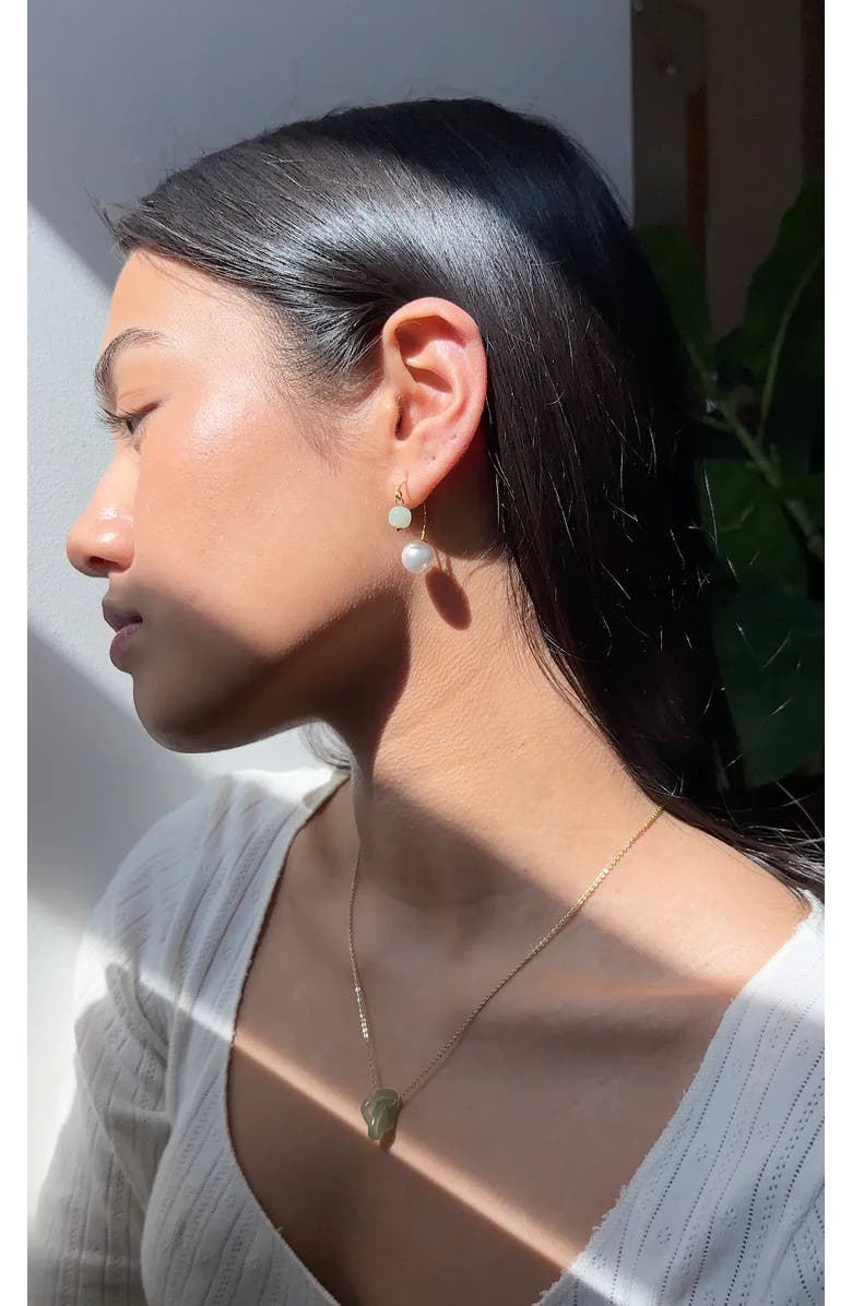 seree Ana Pearl jade thread earrings, Alternate, color, 
