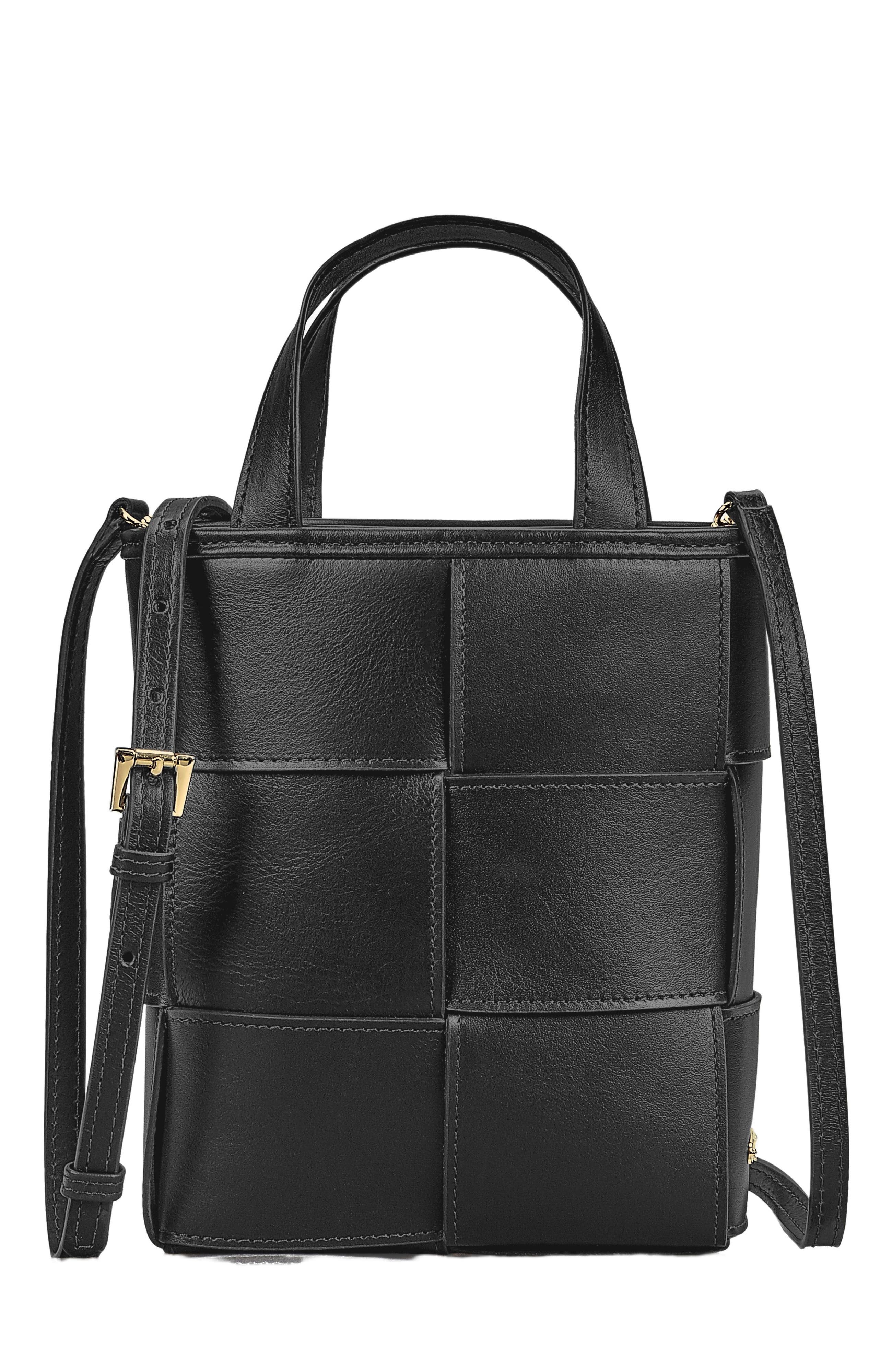GiGi New York CHLOE MINI SHOPPER, Main, color, Black