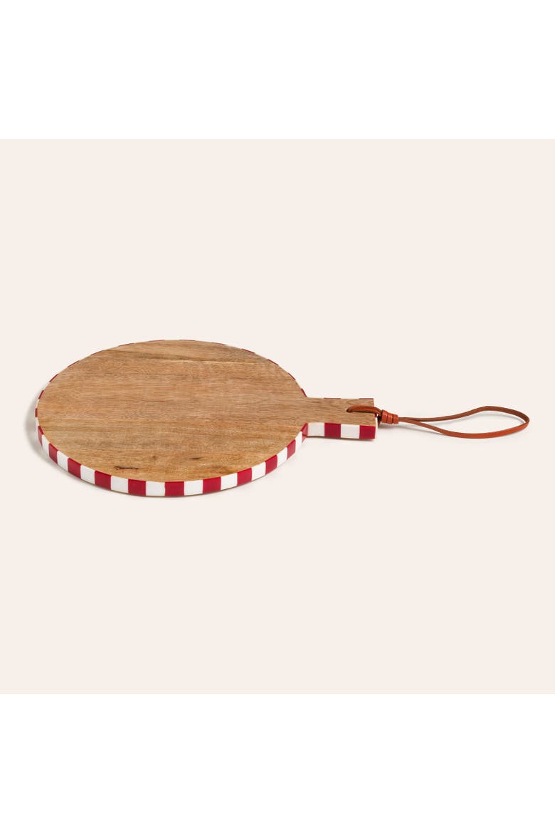 Nohar Wood Serving Board 12.5" Entertaining Artisan, Alternate, color, Red