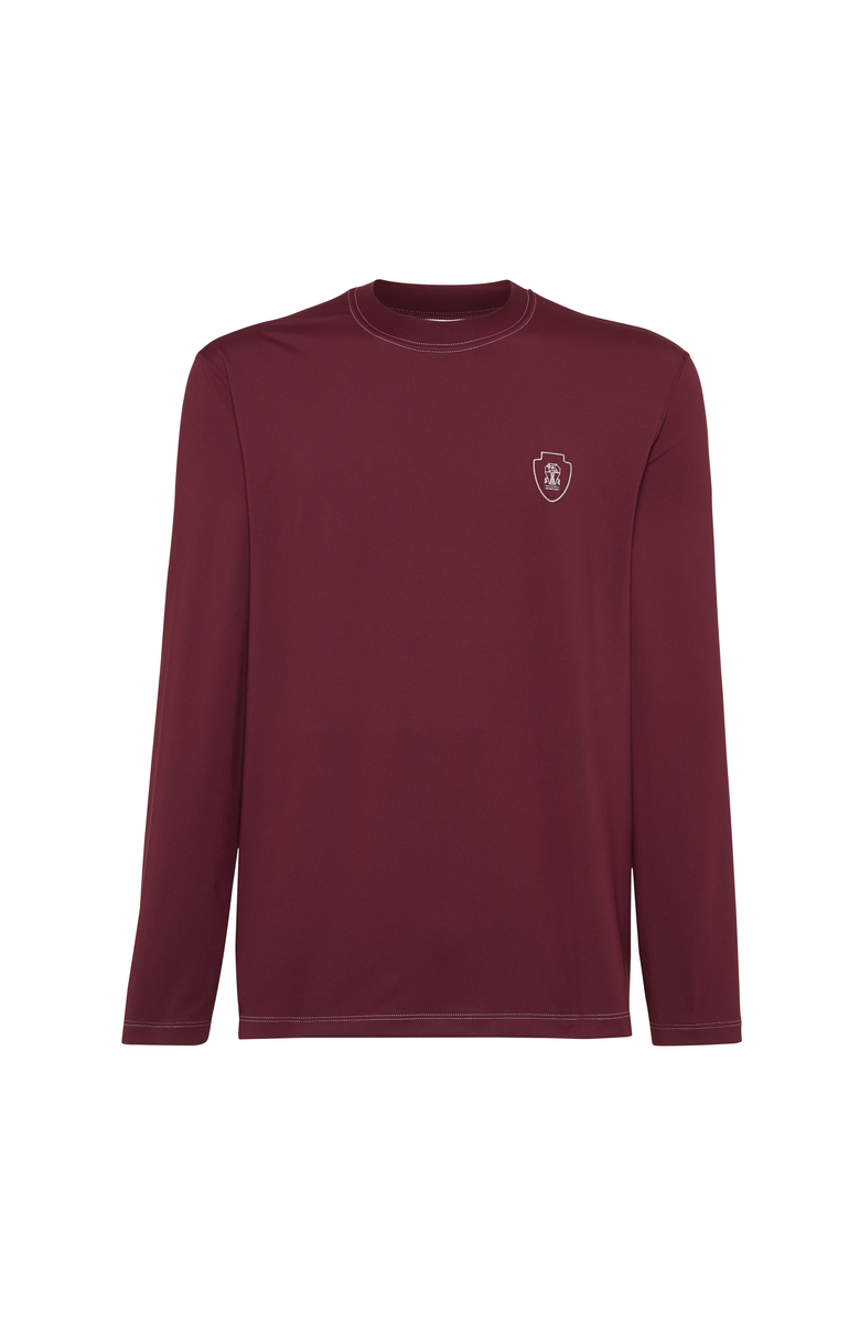 Brunello Cucinelli Long sleeve T-shirt, Main, color, Amaranth