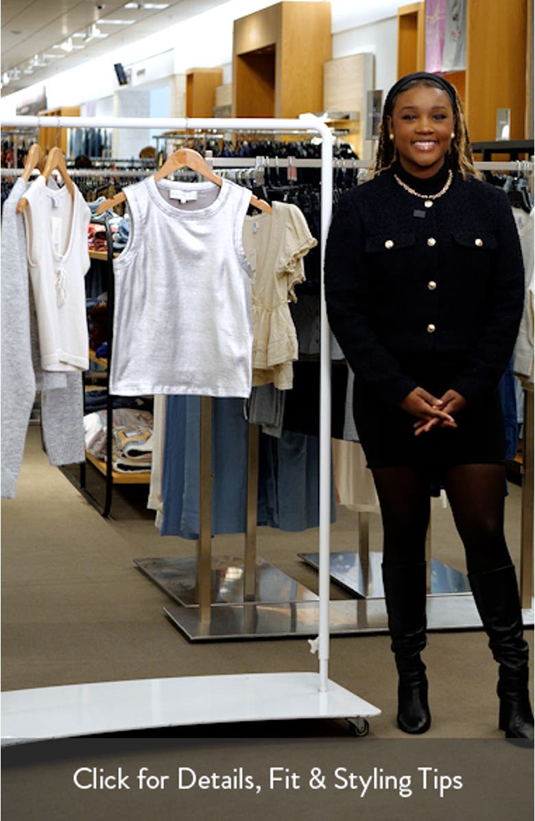 Metallic Ribbed Top, sales video thumbnail