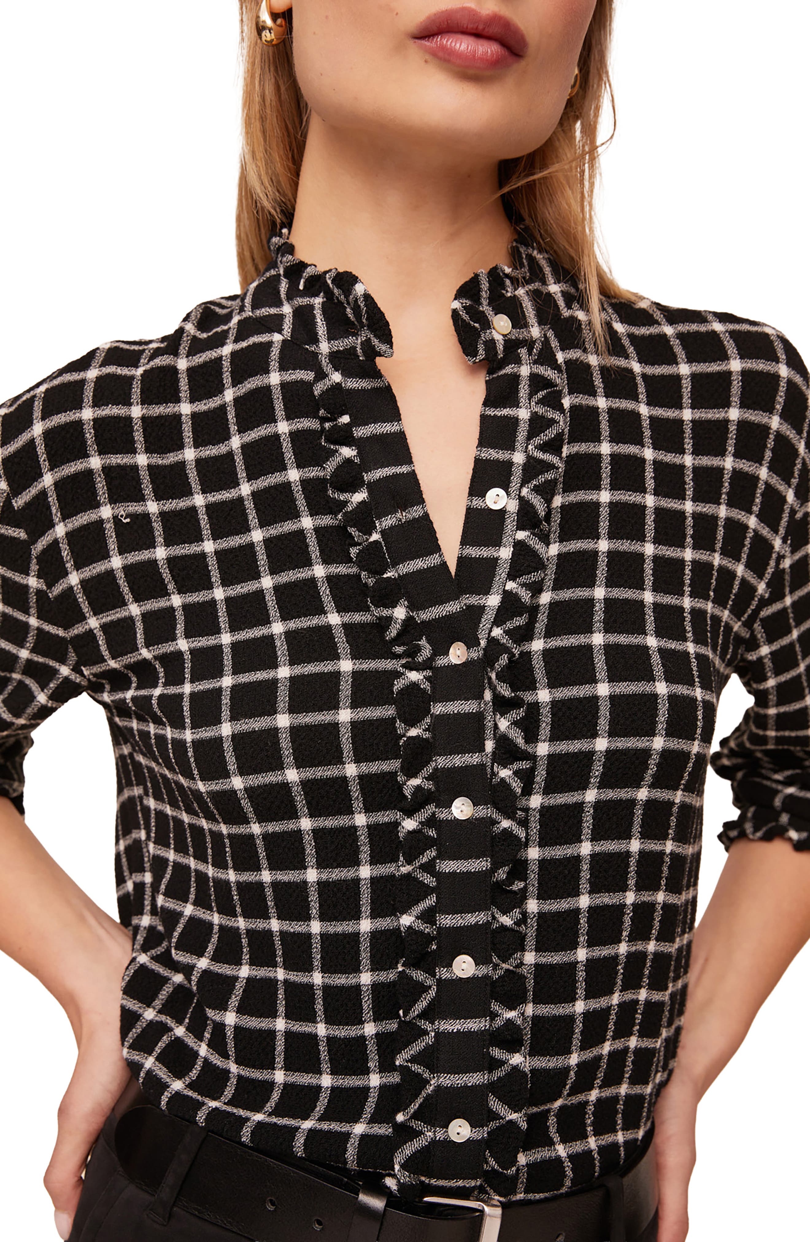 Bella Dahl Ruffle Edge Button Front Shirt (Women) | Nordstrom