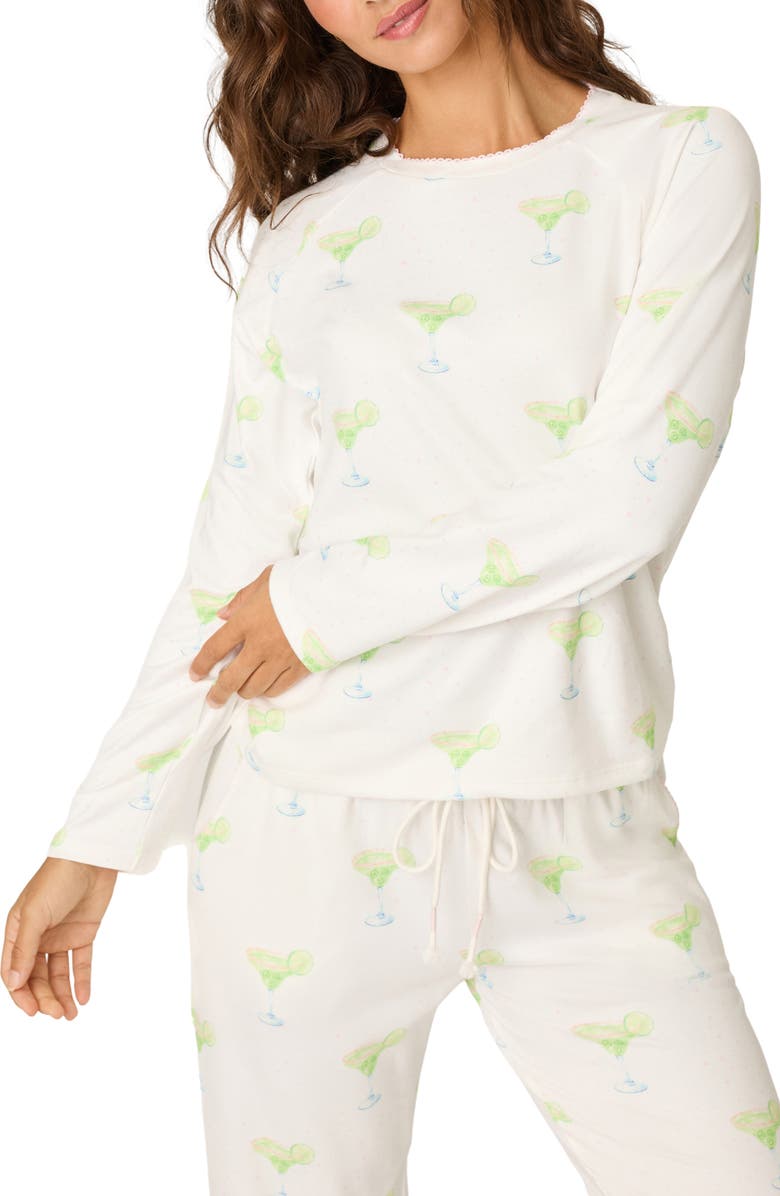 PJ Salvage Margarita Mama Pajama Top, Main, color, Ivory