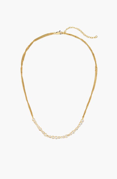 Stan Celestial Crystal Necklace in Gold