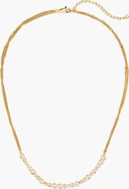 YOJ Stan Celestial Crystal Necklace in Gold