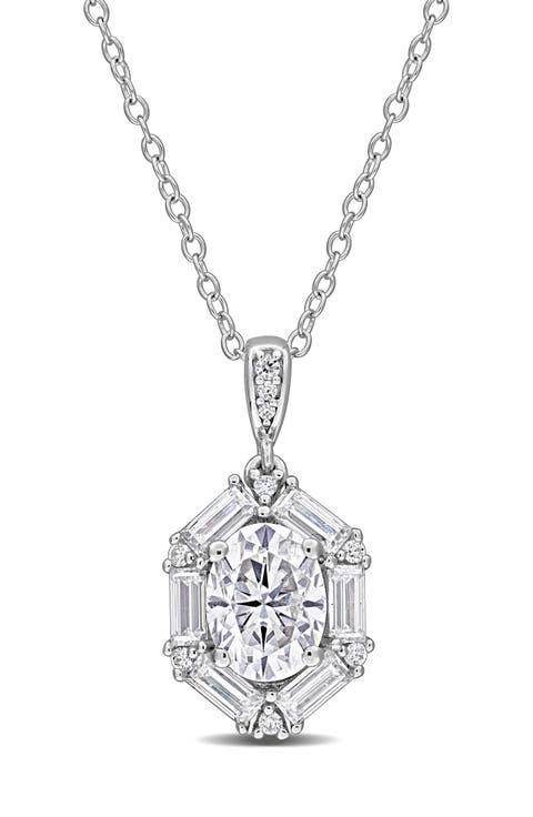 Dew Lab-Created Moissanite Pendant Necklace