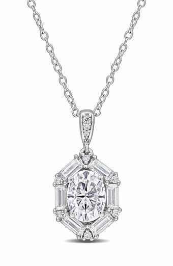 Dew Lab-Created Moissanite Pendant Necklace