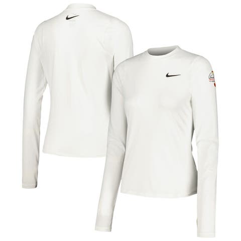 Women's Nike White Arnold Palmer Invitational UV Victory Printed Performance Long Sleeve Top