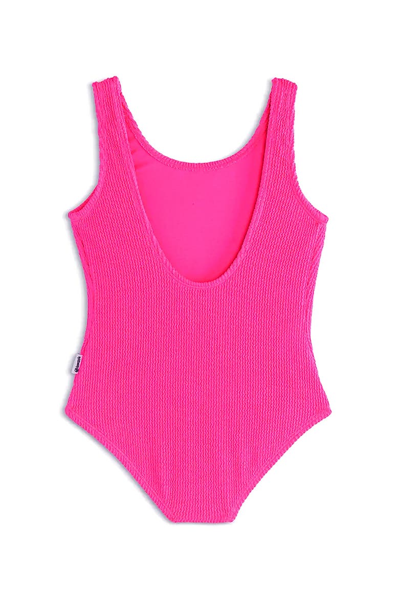 Crinkle One Piece Swimsuit, Alternate, color, Lipstick Pink
