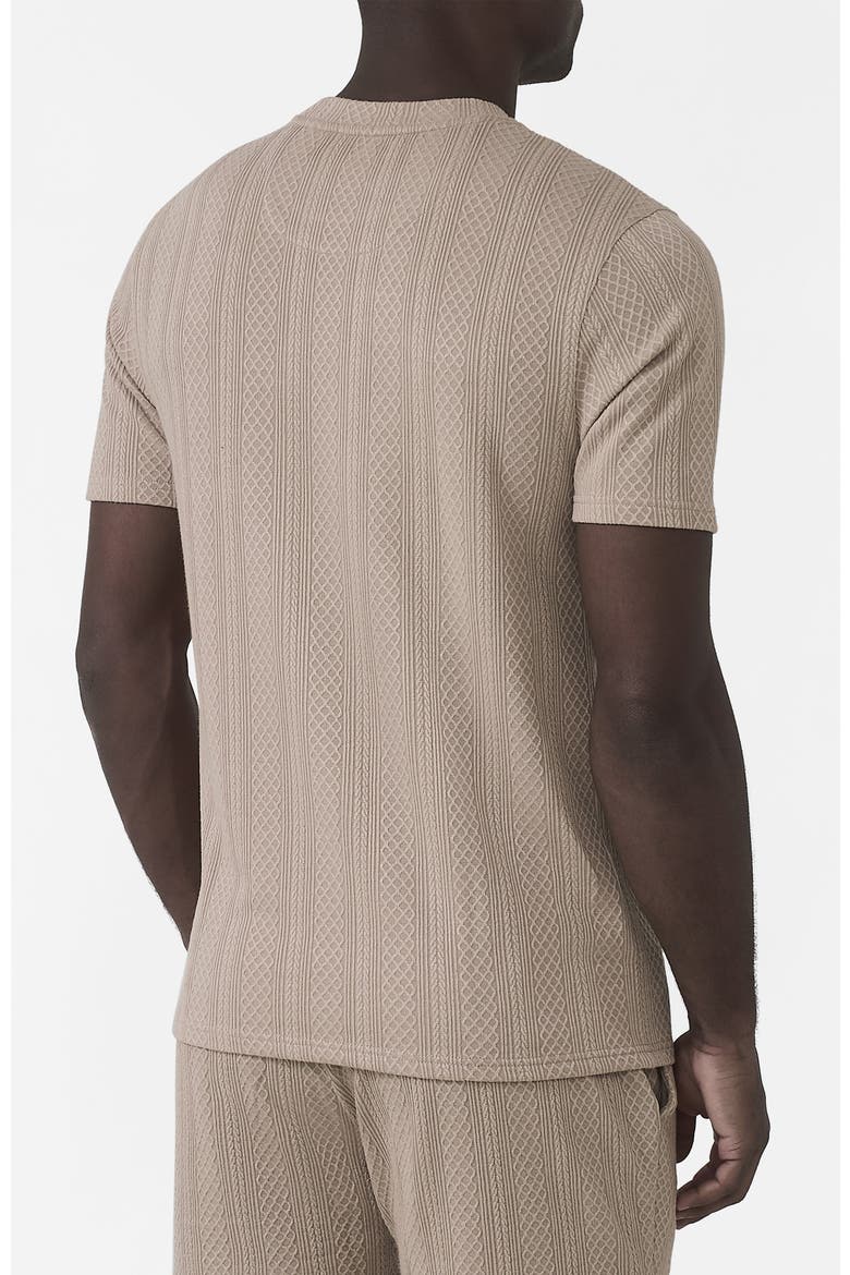 Tanami Textured Stretch Slim Tee, Alternate, color, Light Beige