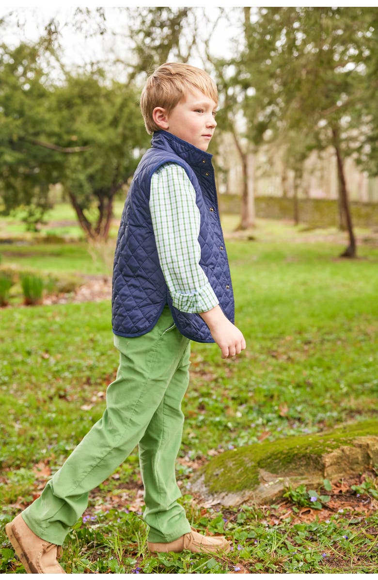 Little English Kids' Classic Quilted Vest, Alternate, color, Navy