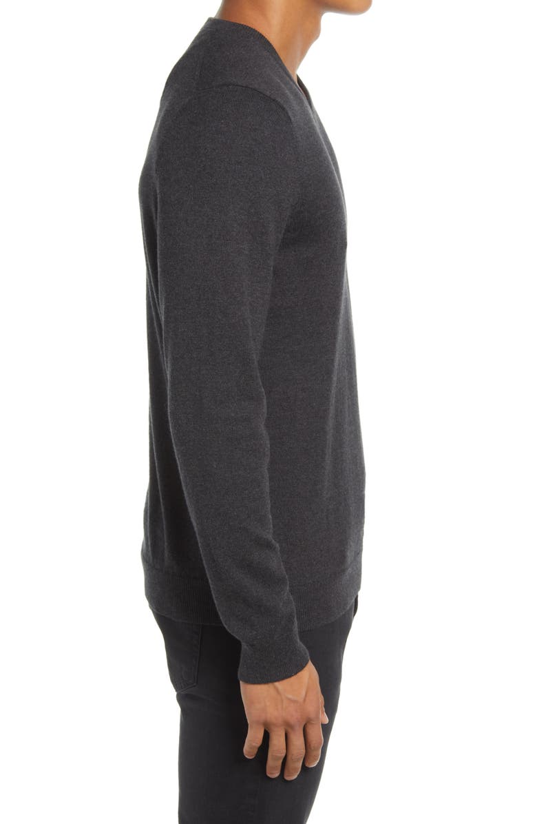 Nordstrom Men's Shop Cotton & Cashmere V-Neck Sweater, Alternate, color,