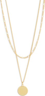 NORDSTROM RACK Demi Fine Layered Pendant Necklace