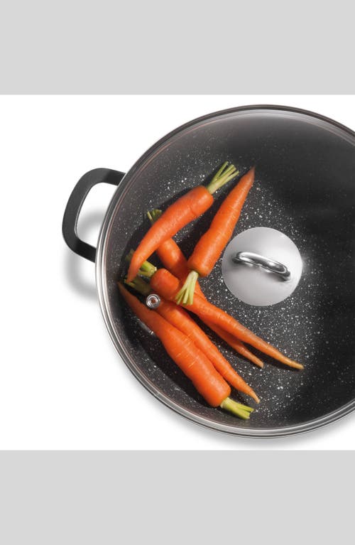 Cuisine::pro ® Granite Casserole With Lid 4.5qt In Black