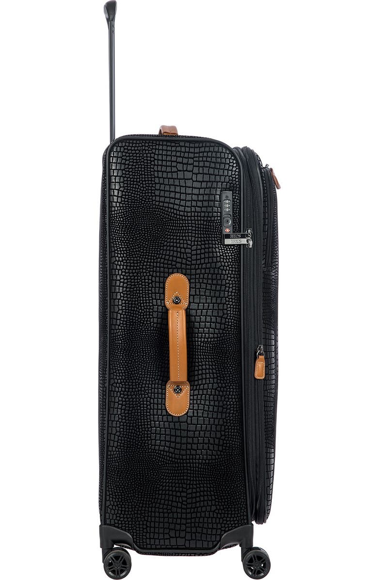 Bric's My Safari 28-Inch Expandable Croc Embossed Carry-On Spinner Luggage, Alternate, color,