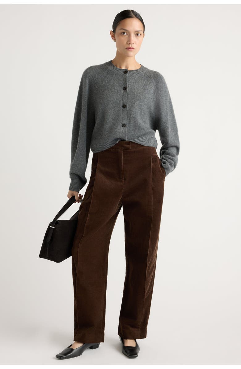 Modern Citizen Austino Corduroy Barrel-Leg Pant, Main, color, Chocolate