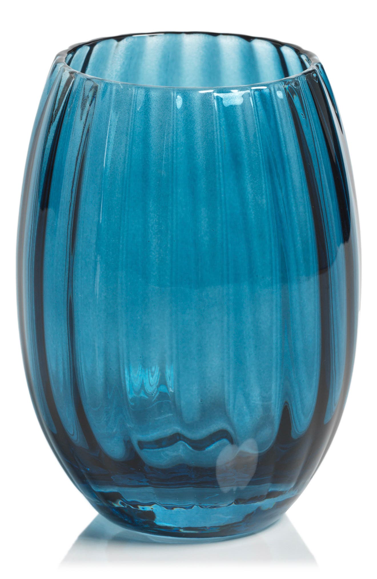 Zodax Malden Optic Set of 4 Stemless Wine Glasses